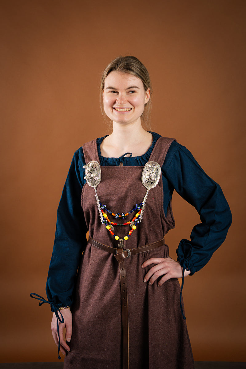 Matilda medieval chemise, underdress, blue