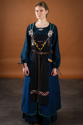 Delantal vikingo Skadi, negro
