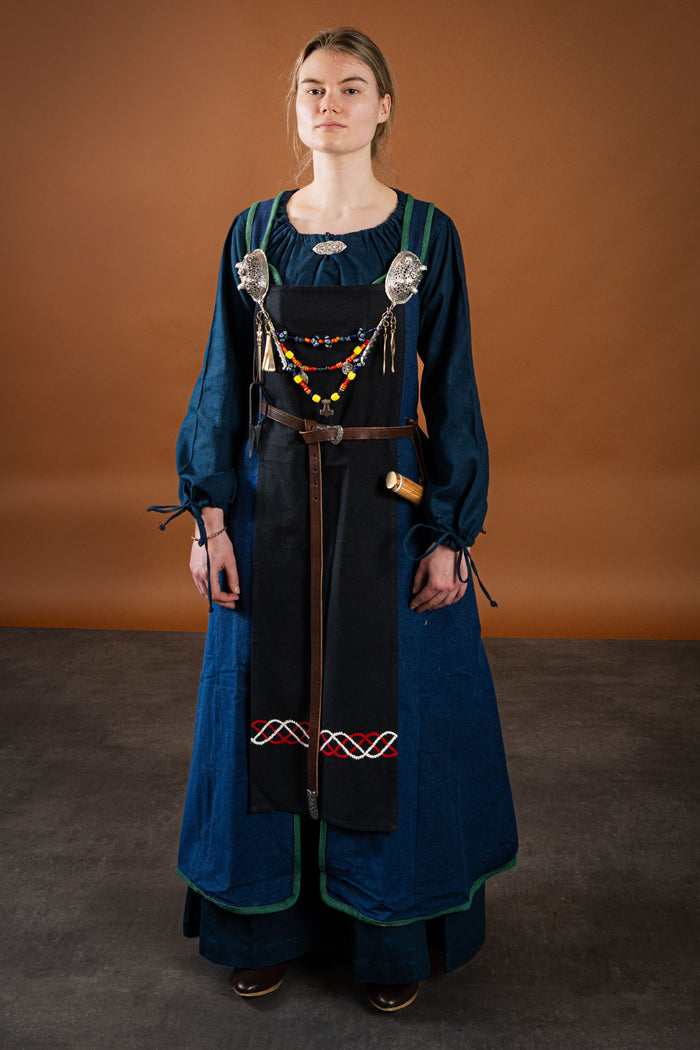 Matilda medieval chemise, underdress, blue