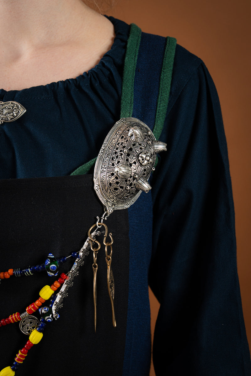 Wikińska brosza tarczowa Birka, grób 860, posrebrzana (cena za sztukę)