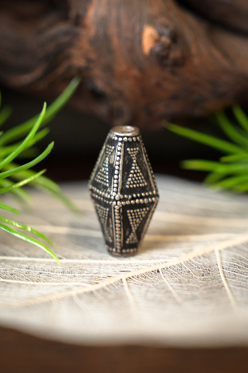 Wikinger Perle Rollo, versilberte Bronze