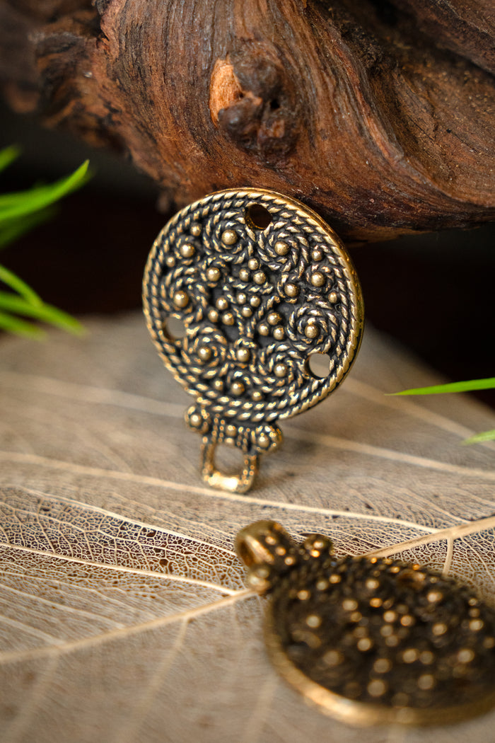 Viking mantle clasp Birka, bronze