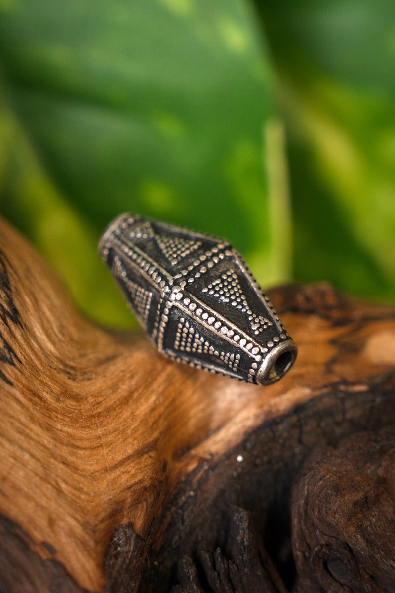 Wikinger Perle Rollo, versilberte Bronze