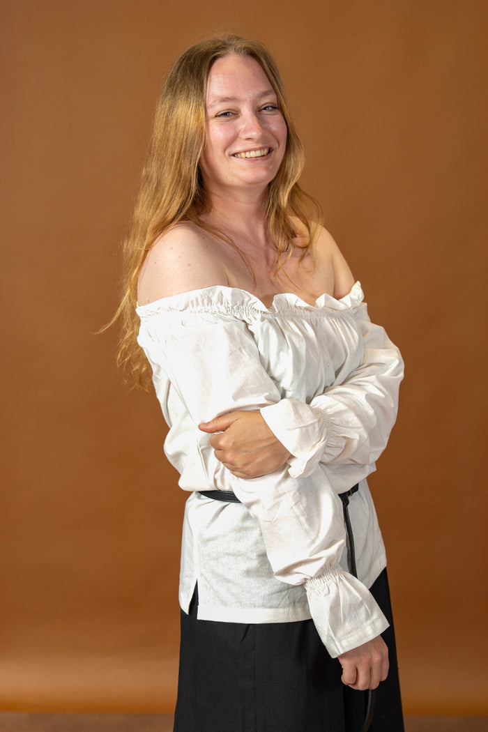 Baroque blouse Elizabeth, white