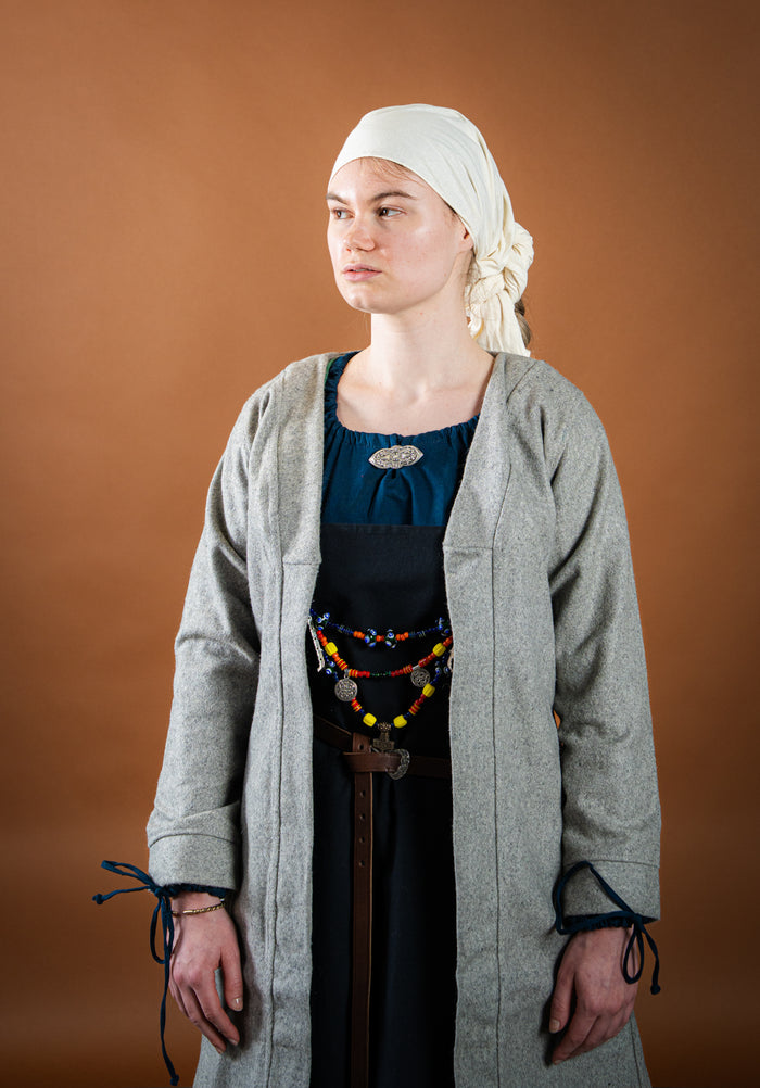 Birka kaftan Aslaug, wool blend, gray