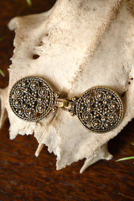 Viking mantle clasp Birka, bronze