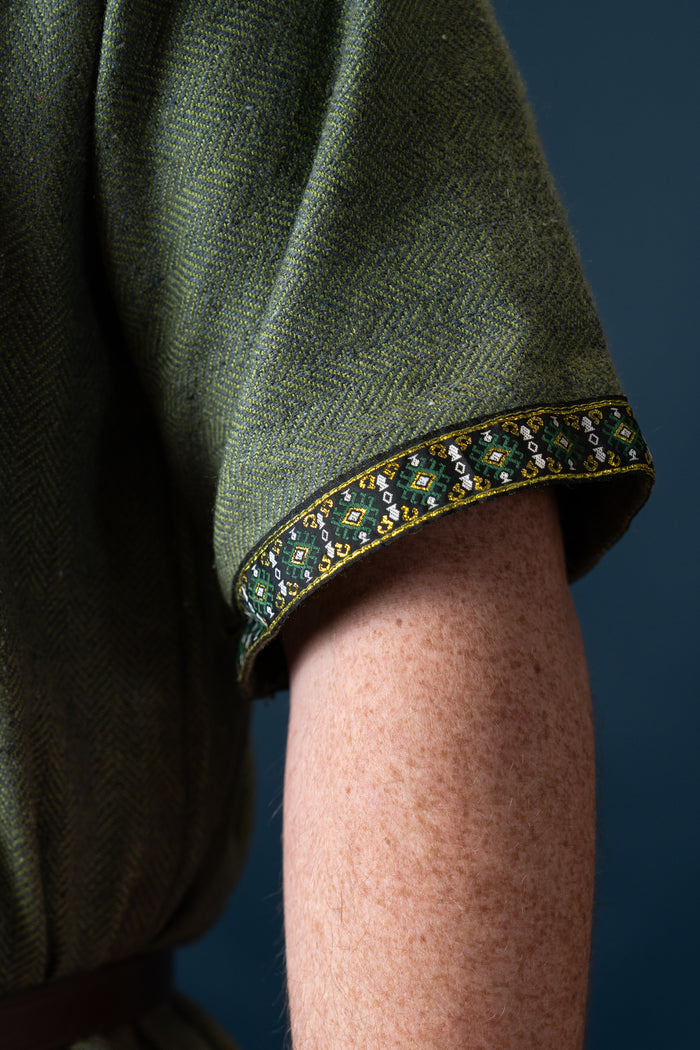 Sigbert Viking tunic herringbone, green