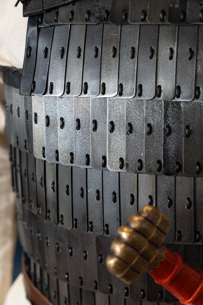 Early medieval lamellar armour Visby, bronzed