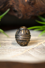 Viking beard bead Jorvik, bronze