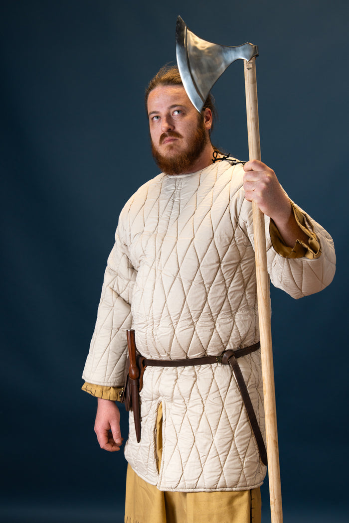 Medieval gambeson, cream
