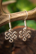 Celtic earrings Lugh, silvered bronze