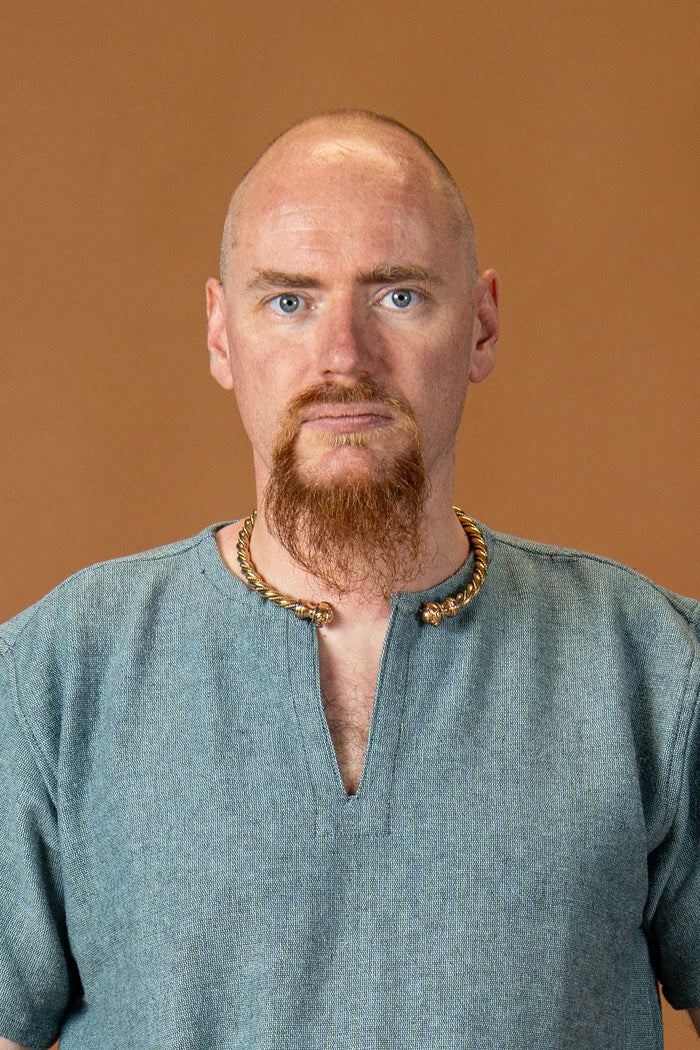 Short Viking tunic Edmund, blue