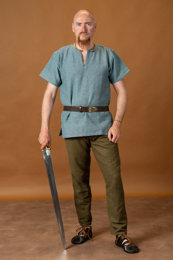 Short Viking tunic Edmund, blue