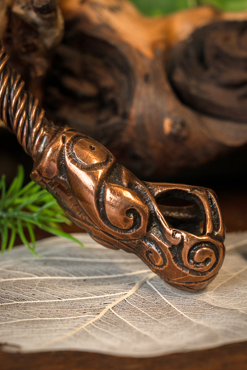 Wikinger Torques mit Drachen, Kupfer