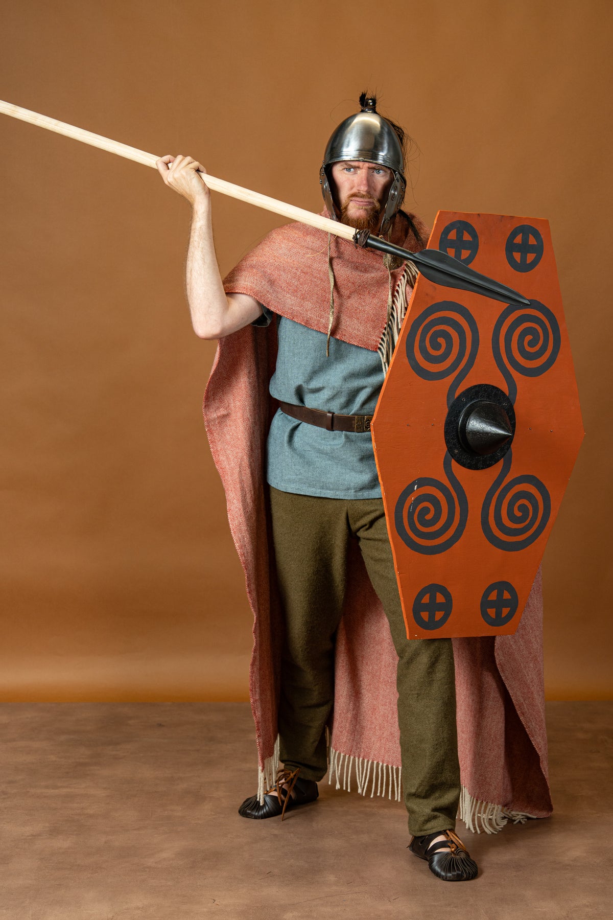 Short Viking tunic Edmund, blue