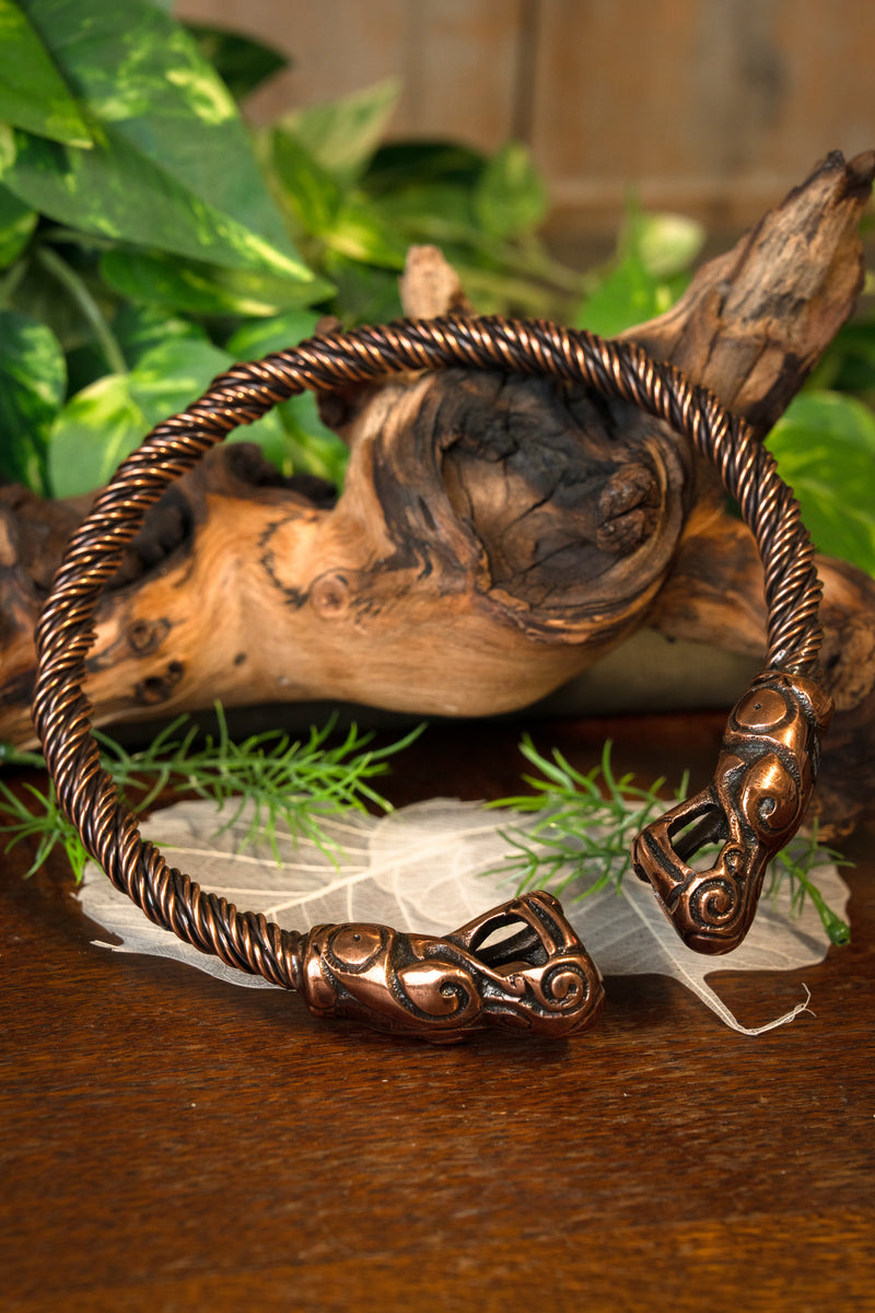 Wikinger Torques mit Drachen, Kupfer