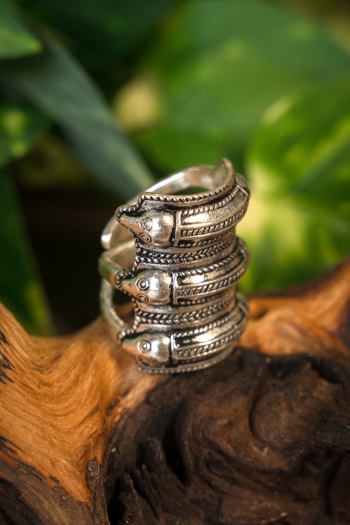 Germanic Iron Age ring Segerstad, silvered bronze
