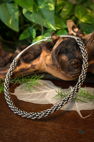 Viking torque Eskilstuna II, silvered bronze
