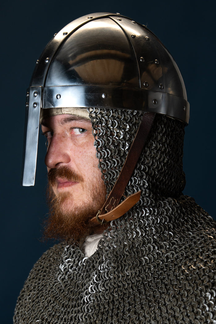 Late Norman spangenhelm, 1.6 mm
