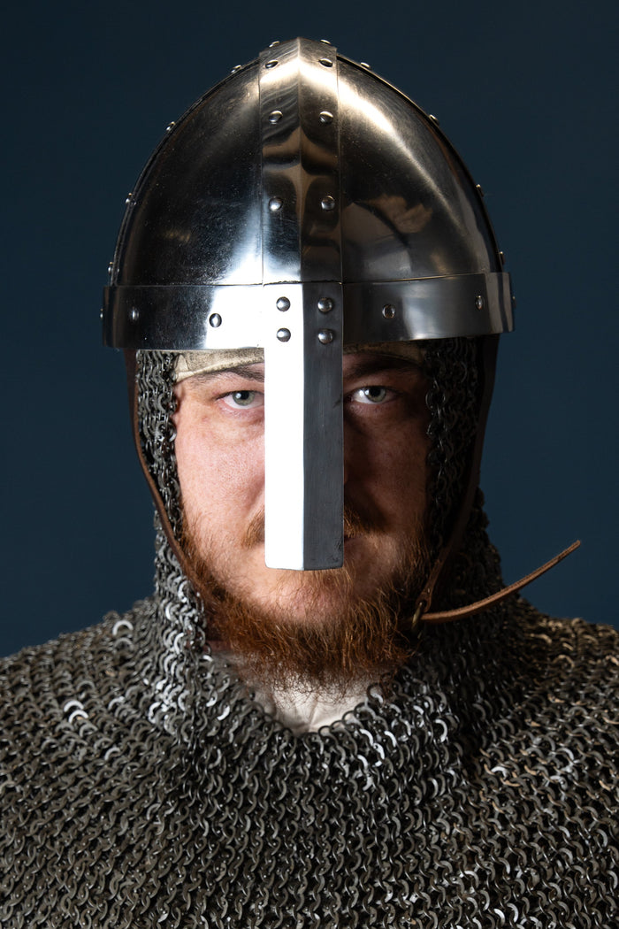 Late Norman spangenhelm, 1.6 mm