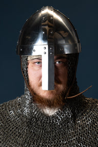 Late Norman spangenhelm, 1.6 mm