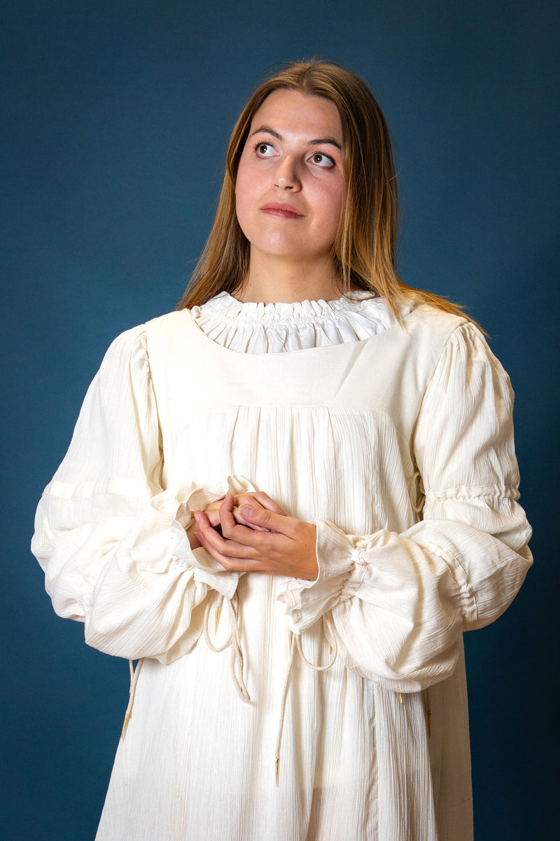 Camisa renacentista Lucretia, natural