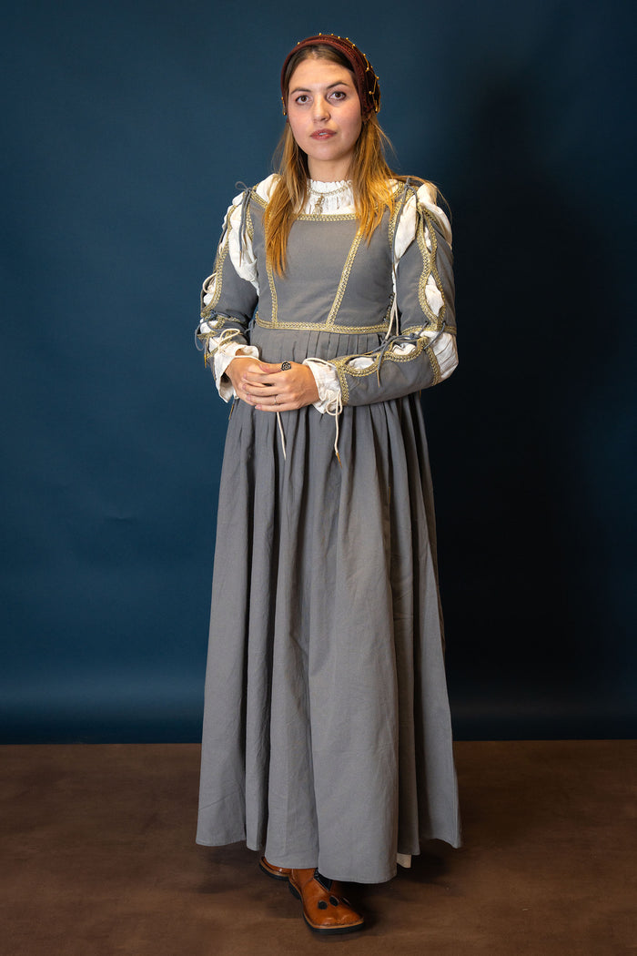 Italian gamurra, late 15th century, grey