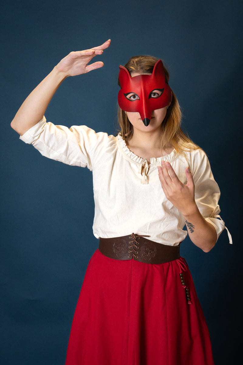 Ceinture corset Bertholdin A avec motif de nœud, brun