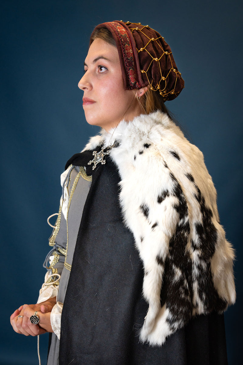 Pelshals Lagertha, creme