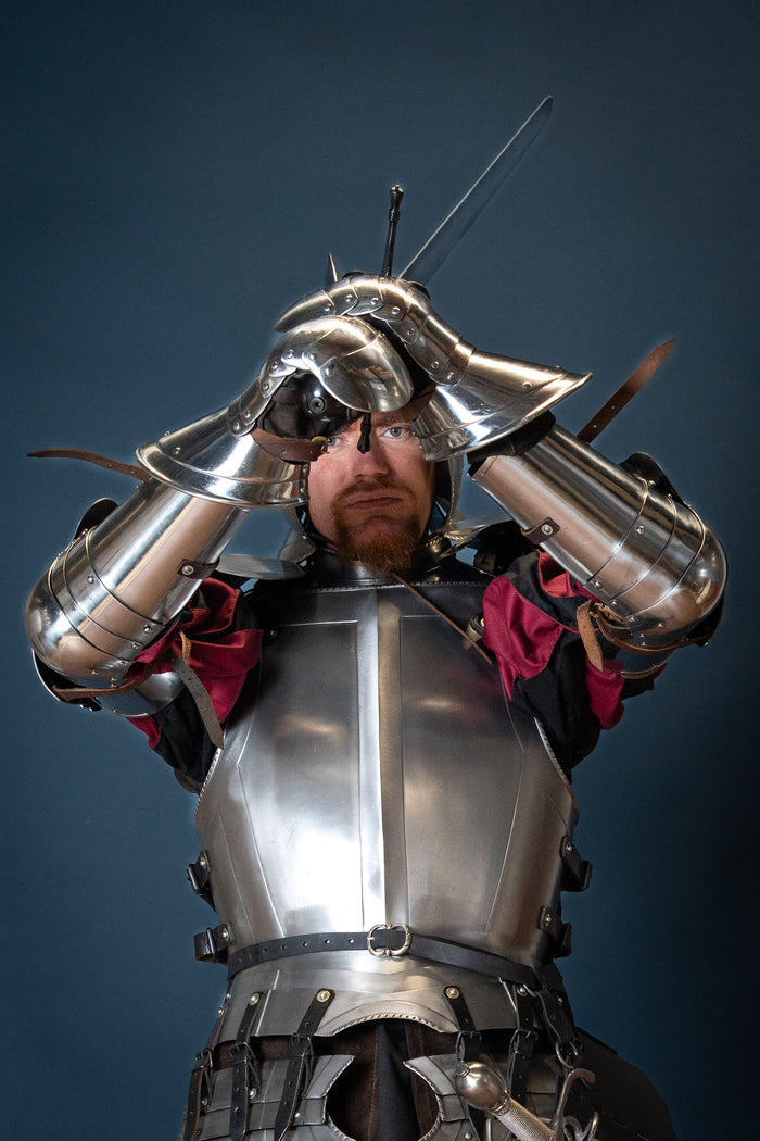Vambraces 1390–1450 'S18', arm armour, 1.6 mm