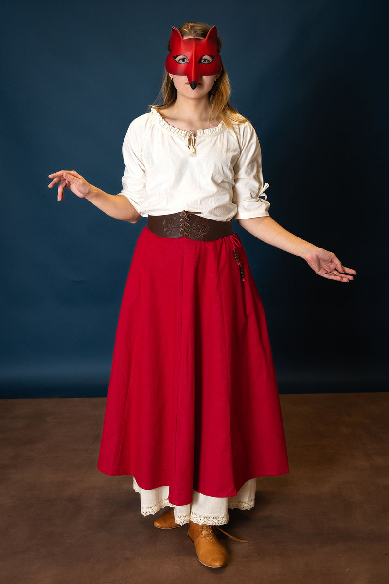 Masque vénitien Renard, rouge-orange