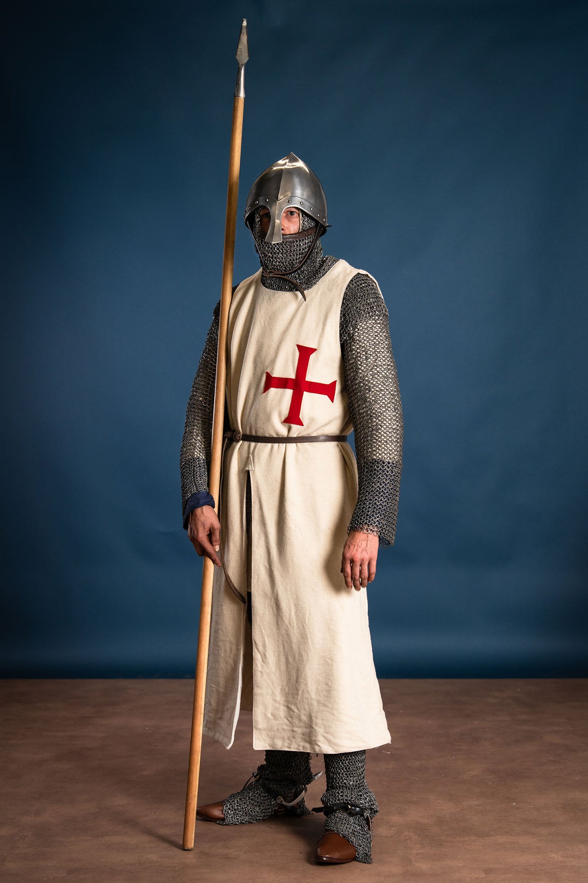 Historical templar surcoat, cream