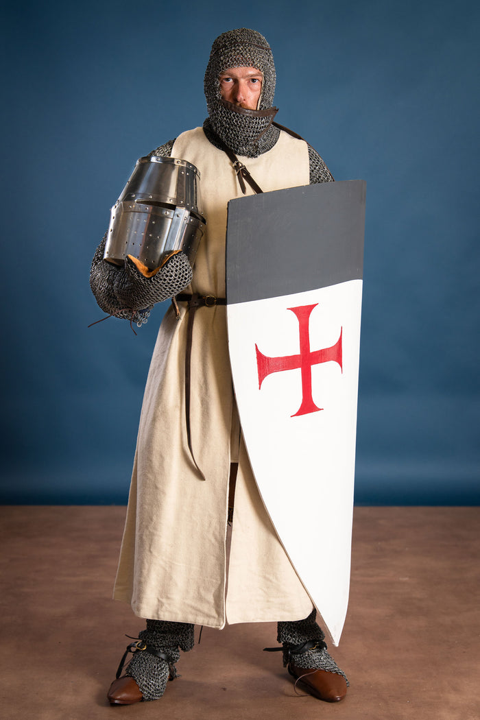 Historical templar surcoat, cream