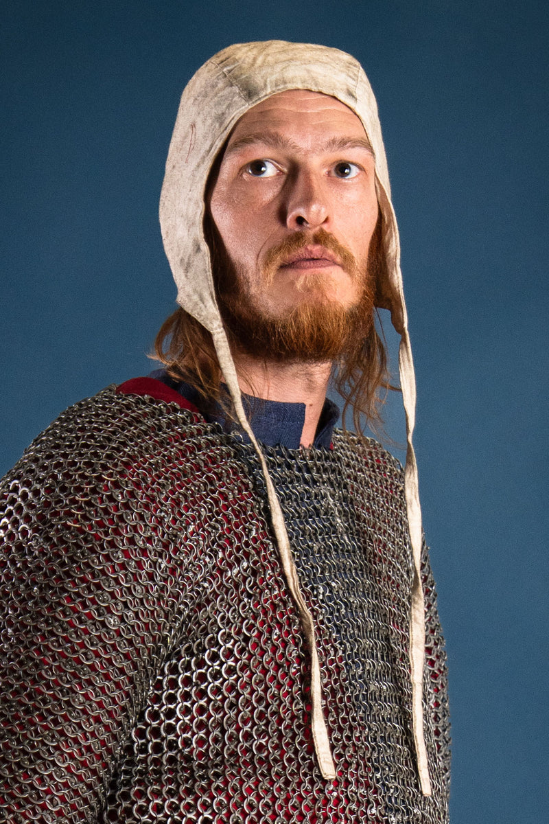 Middelalderlig hætte Jasper, creme