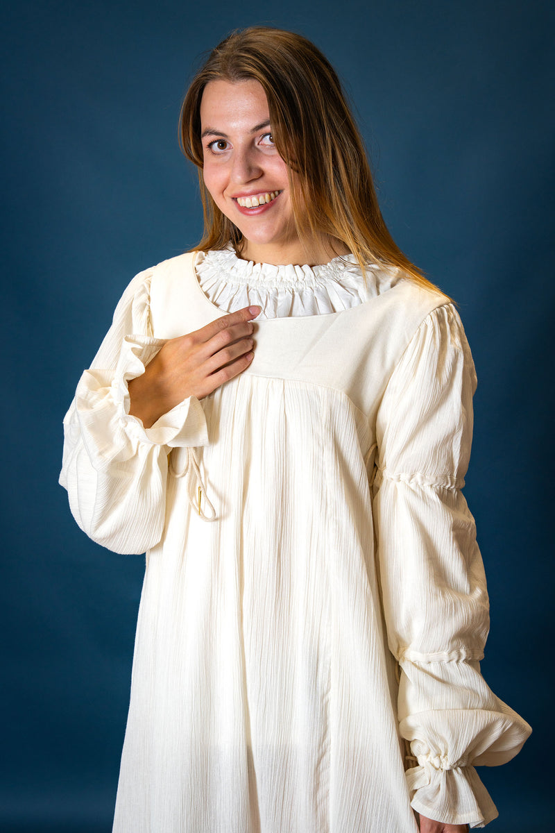 Camisa renacentista Lucretia, natural
