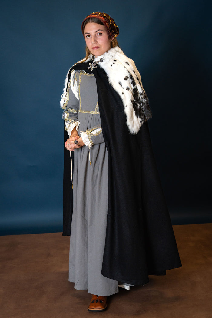Italian gamurra, late 15th century, grey