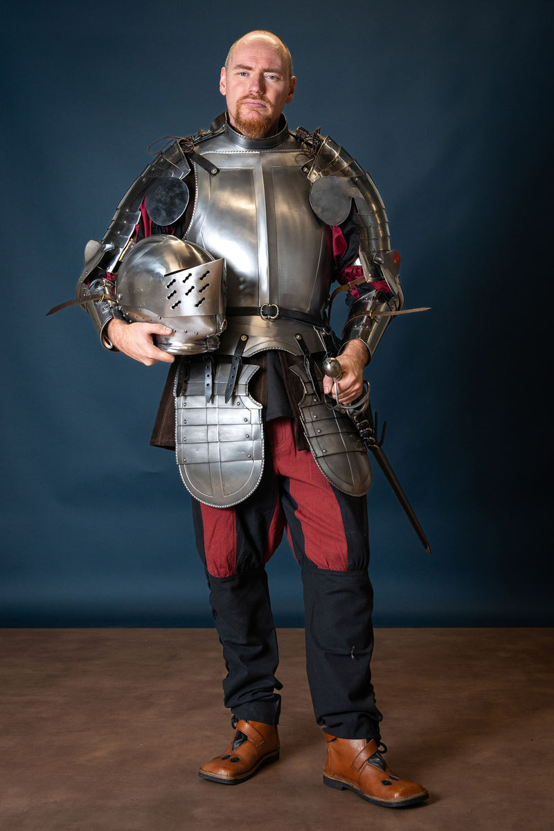 Tysk armet-hjelm fra 1500-tallet, 1–1,2 mm