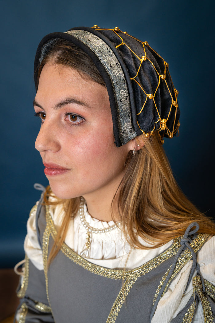Hairnet (caul) Cecilia, velvet, black