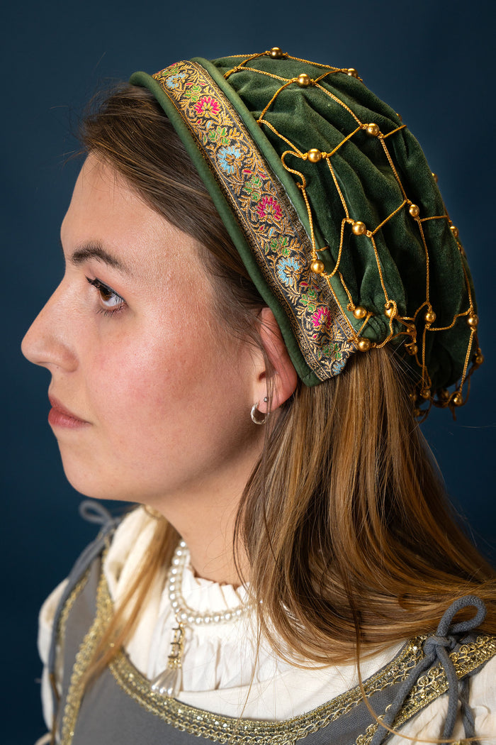 Hairnet (caul) Katharina, velvet, black