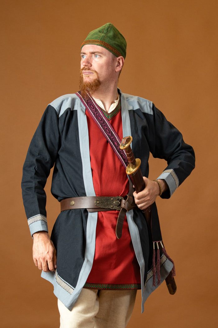 Early medieval kaftan Njord, blue