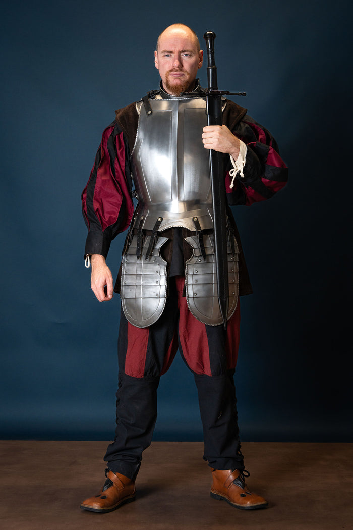 Landsknecht shirt Tom, Black/Red
