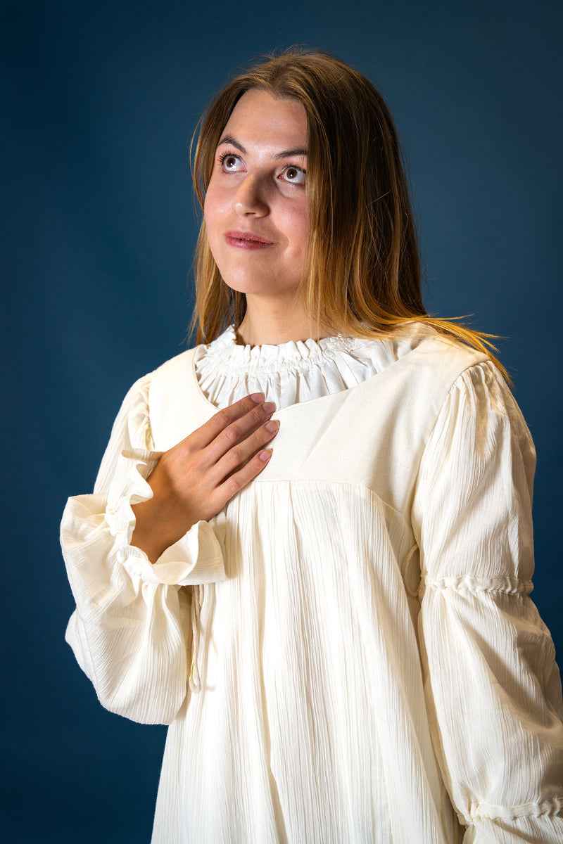 Camisa renacentista Lucretia, natural
