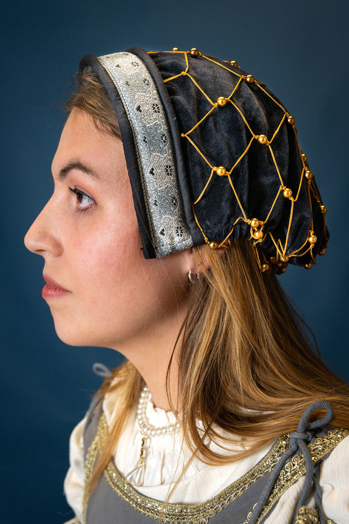 Hairnet (caul) Cecilia, velvet, black