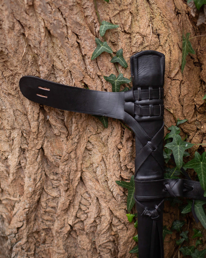 Zwaardschede Eldric met riem, tot 90 cm klinglengte, bruin