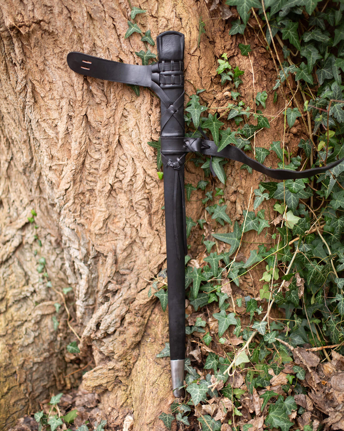 Zwaardschede Eldric met riem, tot 90 cm klinglengte, bruin