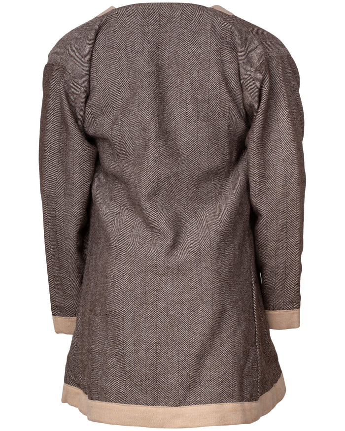 Kaftan Farman, visgraat-wol, creme
