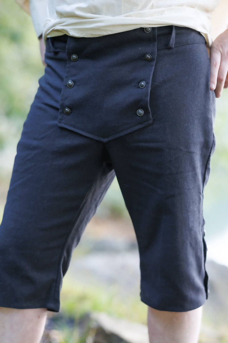 Piraterbukser Franklin, sort