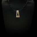 Bone rune pendant H, Hagalaz