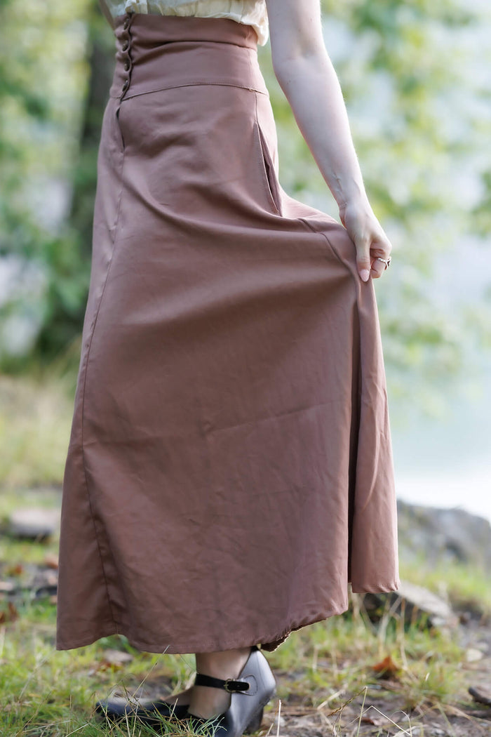 Rok Hannah, zandkleurig