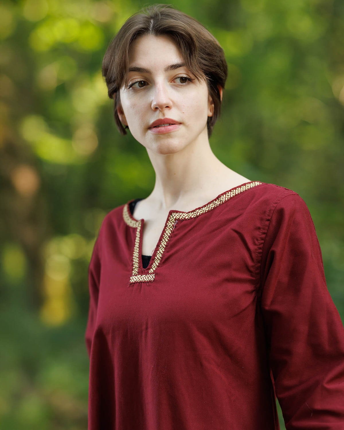 Medieval dress Heloise, red